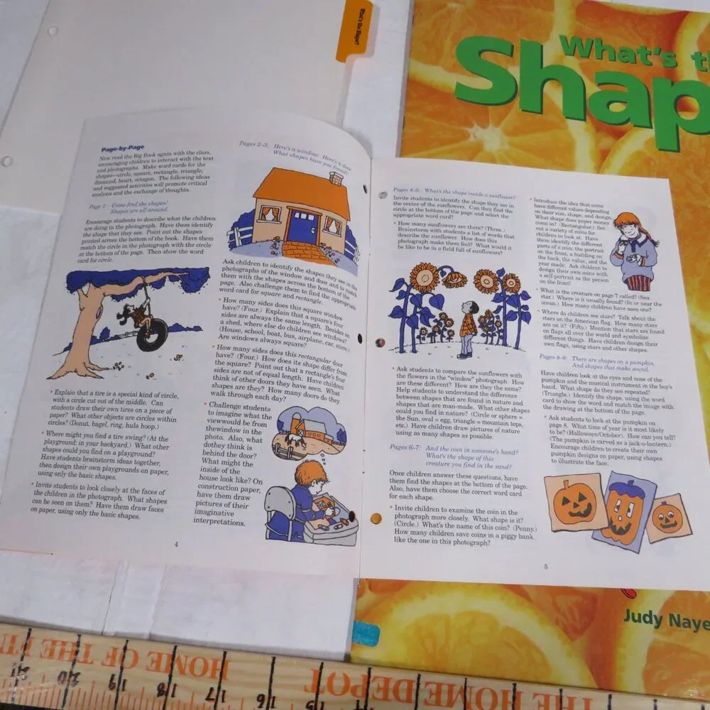 What’s the Shape BIG BOOK (almost 2 feet tall) with teacher pages CLASSROOM SIZE